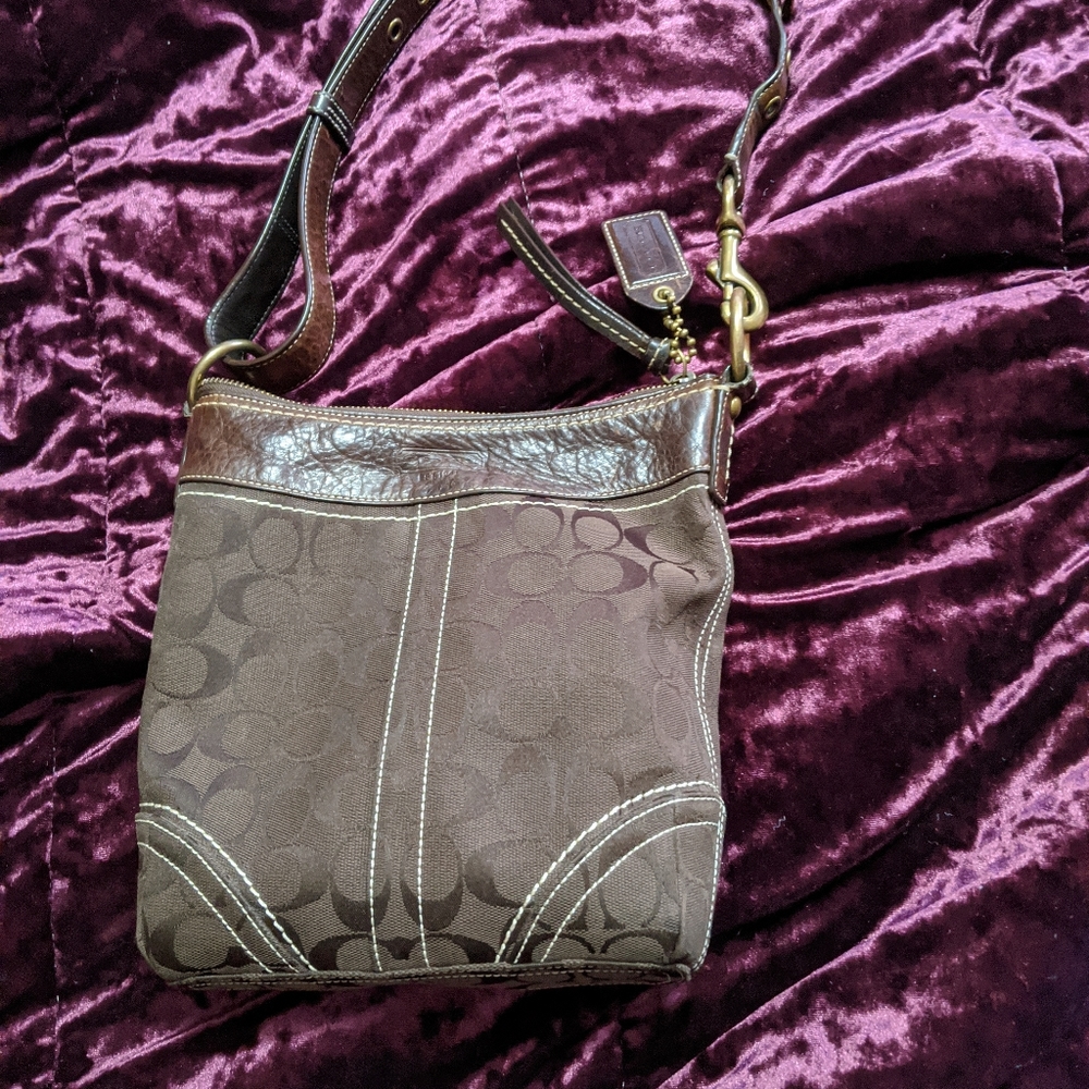 Coach brown small bag